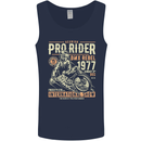 BMX Pro-Rider 1977 Cycling Bike Bicycle Mens Vest Tank Top Navy Blue