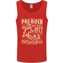 BMX Pro-Rider 1977 Cycling Bike Bicycle Mens Vest Tank Top Red