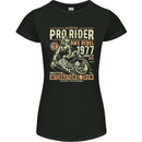 BMX Pro-Rider 1977 Cycling Bike Bicycle Womens Petite Cut T-Shirt Black