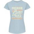 BMX Pro-Rider 1977 Cycling Bike Bicycle Womens Petite Cut T-Shirt Light Blue