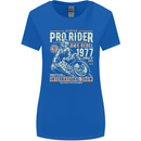 BMX Pro-Rider 1977 Cycling Bike Bicycle Womens Wider Cut T-Shirt Royal Blue