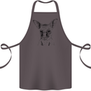 Baby Kangaroo Sketch Ecology Environment Cotton Apron 100% Organic Dark Grey