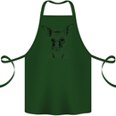 Baby Kangaroo Sketch Ecology Environment Cotton Apron 100% Organic Forest Green