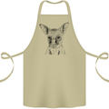 Baby Kangaroo Sketch Ecology Environment Cotton Apron 100% Organic Khaki