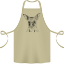 Baby Kangaroo Sketch Ecology Environment Cotton Apron 100% Organic Khaki