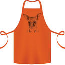Baby Kangaroo Sketch Ecology Environment Cotton Apron 100% Organic Orange