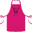 Baby Kangaroo Sketch Ecology Environment Cotton Apron 100% Organic Pink