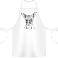 Baby Kangaroo Sketch Ecology Environment Cotton Apron 100% Organic White