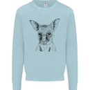 Baby Kangaroo Sketch Ecology Environment Kids Sweatshirt Jumper Light Blue