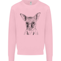 Baby Kangaroo Sketch Ecology Environment Kids Sweatshirt Jumper Light Pink