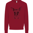 Baby Kangaroo Sketch Ecology Environment Kids Sweatshirt Jumper Red