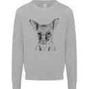 Baby Kangaroo Sketch Ecology Environment Kids Sweatshirt Jumper Sports Grey