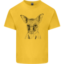 Baby Kangaroo Sketch Ecology Environment Kids T-Shirt Childrens Yellow