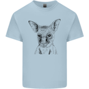 Baby Kangaroo Sketch Ecology Environment Mens Cotton T-Shirt Tee Top Light Blue
