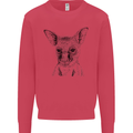 Baby Kangaroo Sketch Ecology Environment Mens Sweatshirt Jumper Heliconia