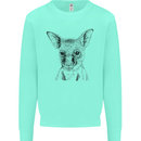 Baby Kangaroo Sketch Ecology Environment Mens Sweatshirt Jumper Peppermint