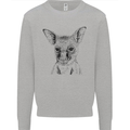 Baby Kangaroo Sketch Ecology Environment Mens Sweatshirt Jumper Sports Grey