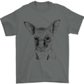 Baby Kangaroo Sketch Ecology Environment Mens T-Shirt Cotton Gildan Charcoal