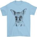 Baby Kangaroo Sketch Ecology Environment Mens T-Shirt Cotton Gildan Light Blue