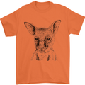 Baby Kangaroo Sketch Ecology Environment Mens T-Shirt Cotton Gildan Orange