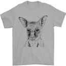 Baby Kangaroo Sketch Ecology Environment Mens T-Shirt Cotton Gildan Sports Grey