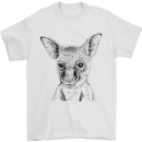 Baby Kangaroo Sketch Ecology Environment Mens T-Shirt Cotton Gildan White