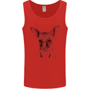 Baby Kangaroo Sketch Ecology Environment Mens Vest Tank Top Red