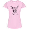 Baby Kangaroo Sketch Ecology Environment Womens Petite Cut T-Shirt Light Pink
