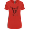 Baby Kangaroo Sketch Ecology Environment Womens Wider Cut T-Shirt Red