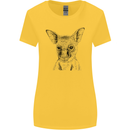 Baby Kangaroo Sketch Ecology Environment Womens Wider Cut T-Shirt Yellow