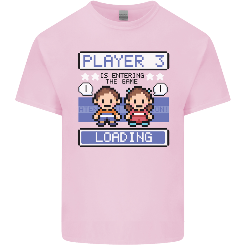 Baby Pregnancy Expecting Dad Mum to Be Kids T-Shirt Childrens Light Pink