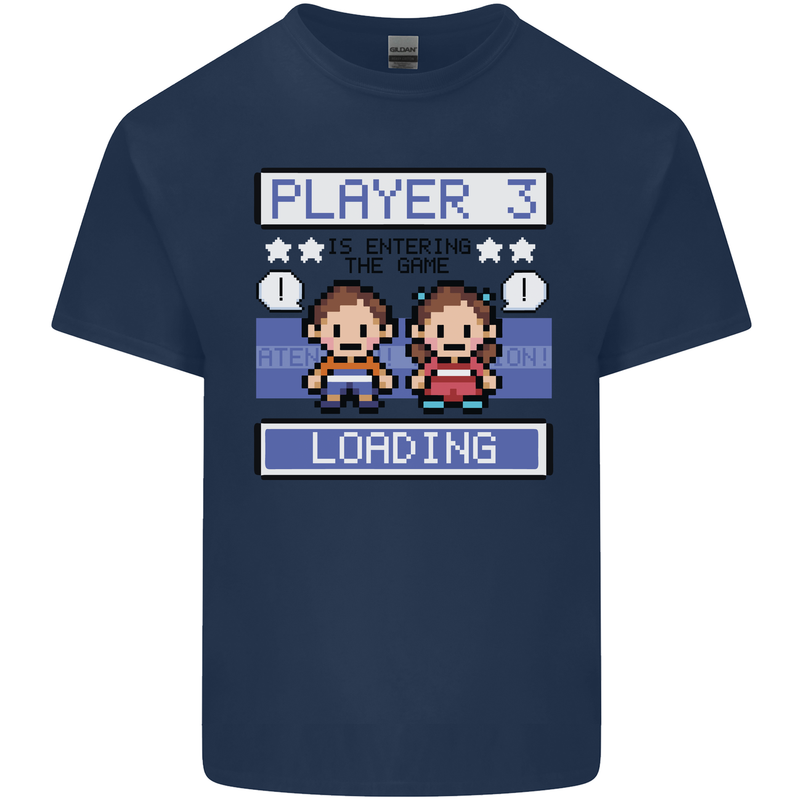 Baby Pregnancy Expecting Dad Mum to Be Kids T-Shirt Childrens Navy Blue