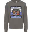 Baby Pregnancy Expecting Dad Mum to Be Mens Sweatshirt Jumper Charcoal