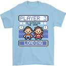 Baby Pregnancy Expecting Dad Mum to Be Mens T-Shirt Cotton Gildan Light Blue