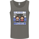 Baby Pregnancy Expecting Dad Mum to Be Mens Vest Tank Top Charcoal