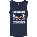 Baby Pregnancy Expecting Dad Mum to Be Mens Vest Tank Top Navy Blue