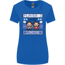 Baby Pregnancy Expecting Dad Mum to Be Womens Wider Cut T-Shirt Royal Blue