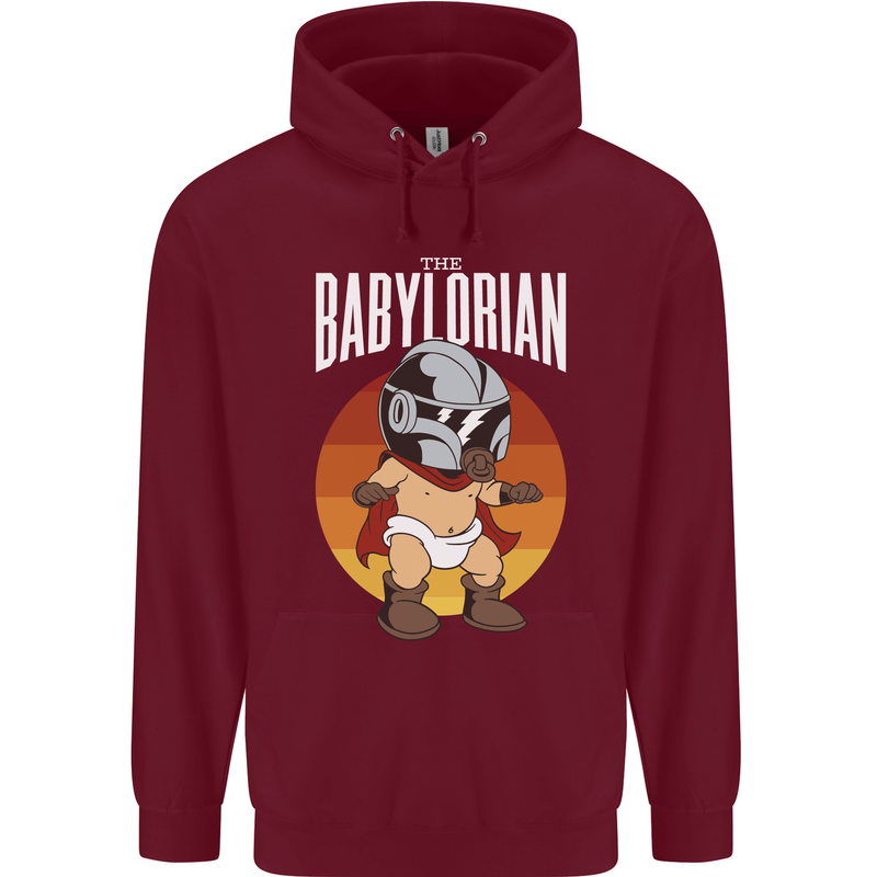 Babylorian Funny Baby Infant Toddler Parody Childrens Kids Hoodie Maroon