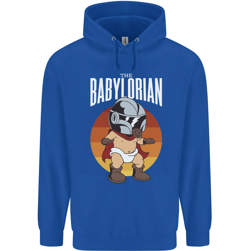 Babylorian Funny Baby Infant Toddler Parody Childrens Kids Hoodie Royal Blue