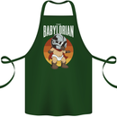 Babylorian Funny Baby Infant Toddler Parody Cotton Apron 100% Organic Forest Green