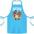 Babylorian Funny Baby Infant Toddler Parody Cotton Apron 100% Organic Turquoise