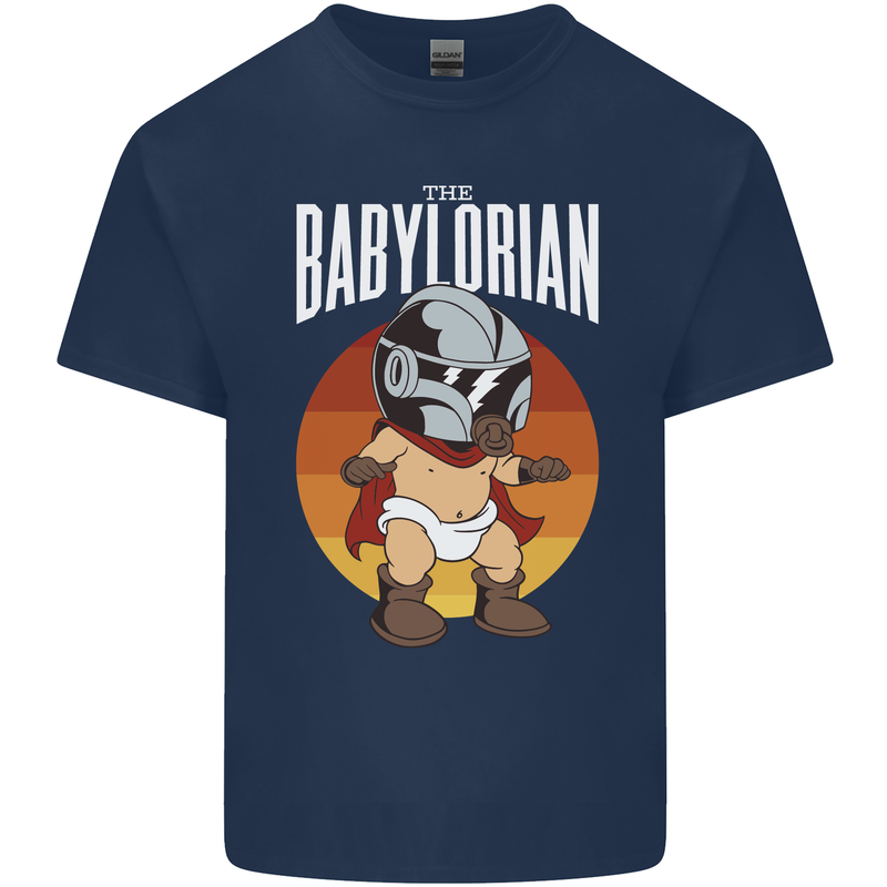 Babylorian Funny Baby Infant Toddler Parody Kids T-Shirt Childrens Navy Blue