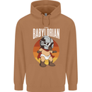 Babylorian Funny Baby Infant Toddler Parody Mens 80% Cotton Hoodie Caramel Latte