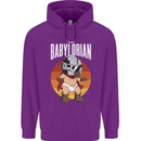 Babylorian Funny Baby Infant Toddler Parody Mens 80% Cotton Hoodie Purple