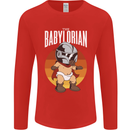 Babylorian Funny Baby Infant Toddler Parody Mens Long Sleeve T-Shirt Red