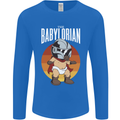 Babylorian Funny Baby Infant Toddler Parody Mens Long Sleeve T-Shirt Royal Blue
