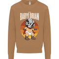 Babylorian Funny Baby Infant Toddler Parody Mens Sweatshirt Jumper Caramel Latte