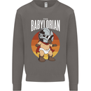 Babylorian Funny Baby Infant Toddler Parody Mens Sweatshirt Jumper Charcoal