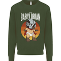 Babylorian Funny Baby Infant Toddler Parody Mens Sweatshirt Jumper Forest Green