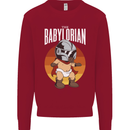 Babylorian Funny Baby Infant Toddler Parody Mens Sweatshirt Jumper Red